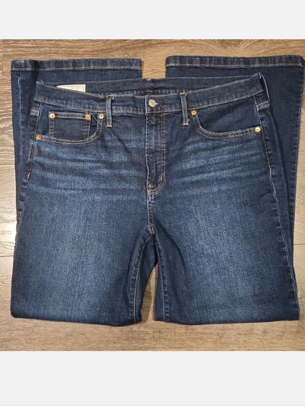GAP Women's Deep Indigo Flare Jeans
